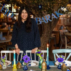 Navy & Gold Eid Mubarak Paper Garland -Perfect Party Store PPG EID 01