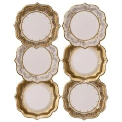 Vintage Gold Medium Paper Plates - 12 Pack -Perfect Party Store PPG PLATE MED c3b89826 cfb4 49dd 94f2 c8719b6e38f3