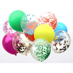 Rainbow Confetti Balloons - 12 Pack -Perfect Party Store RAIN BALL CONFETTI 3 9c902f6b c7fb 447e 9f12 5bc871a7c941