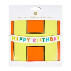 Birthday Brights Rainbow Happy Birthday Garland