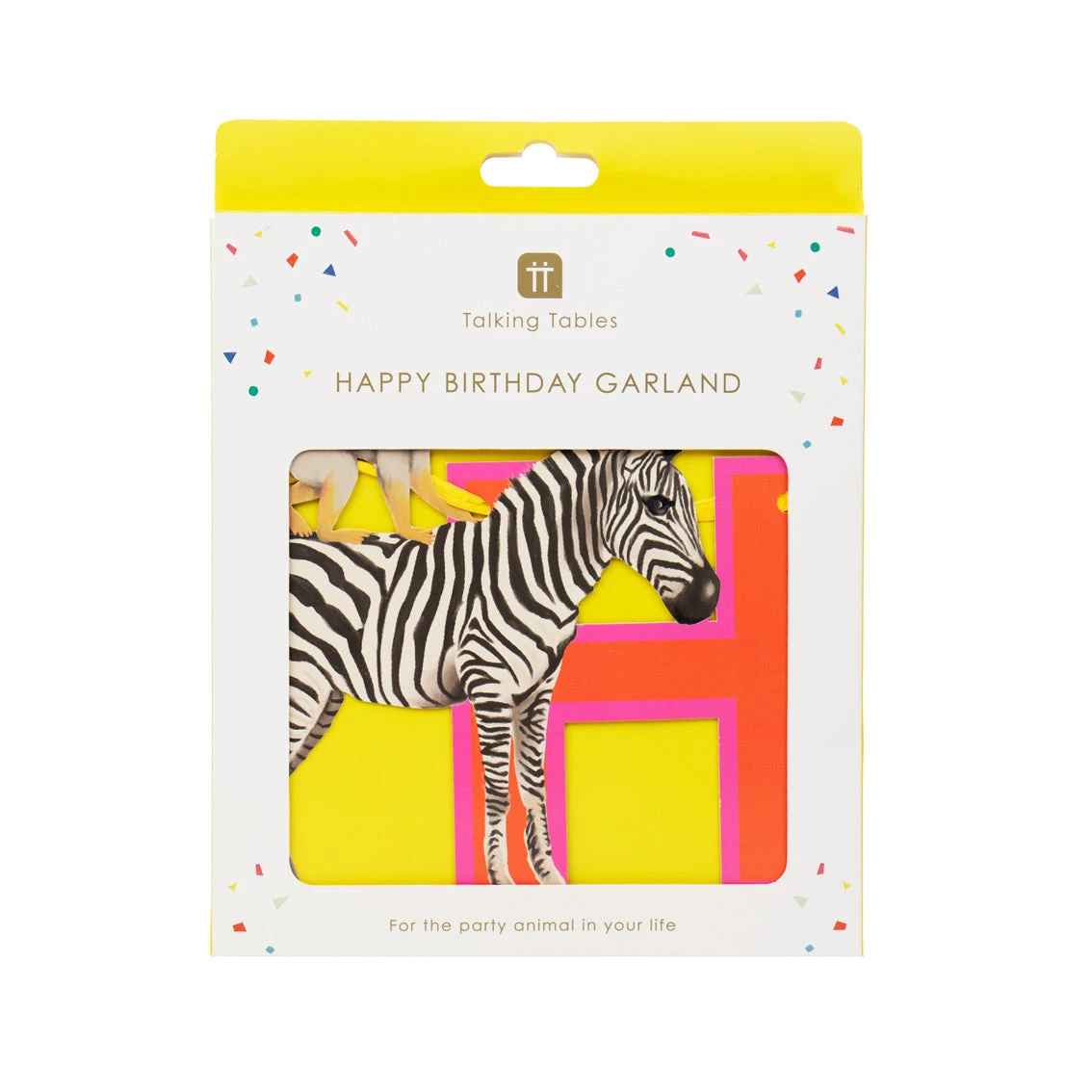 Party Safari Monkey & Zebra Happy Birthday Paper Garland - 3m 1 Party Safari Monkey & Zebra Happy Birthday Paper Garland - 3m