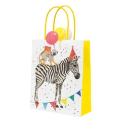 Party Safari Monkey & Zebra Paper Treat Bags - 8 Pack -Perfect Party Store SAFARI GIFTBAG 3