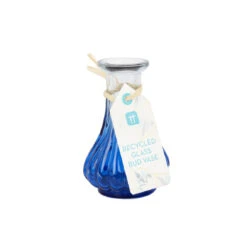 Small Blue Recycled Glass Bud Vase -Perfect Party Store SOUK BUDVASE BLUE 1 ce384df1 ef1e 4f01 a291 5c01619b5afc