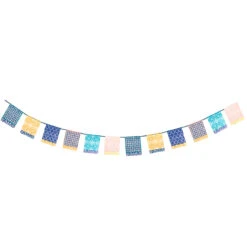 Moroccan Souk Blue Paper Garland - 3m -Perfect Party Store SOUK GARLAND TILE 3