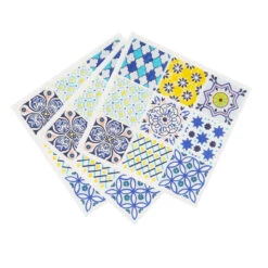 Moroccan Souk Blue Paper Napkins - 20 Pack -Perfect Party Store SOUK NAPKIN BLUE 3 2
