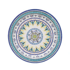 Moroccan Souk Blue Paper Plates - 12 Pack -Perfect Party Store SOUK PLATE 3