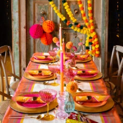 Diwali Orange, Pink & Yellow Paper Table Cover -Perfect Party Store SPICE 01 7632b4b8 71d9 4f2a a452 1725431ebe00