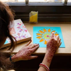 Diwali Rangoli Sand Stencil Kit - 4 Stencils -Perfect Party Store SPICE 23