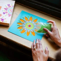 Diwali Rangoli Sand Stencil Kit - 4 Stencils -Perfect Party Store SPICE 24