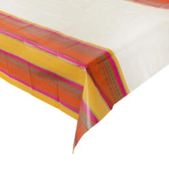 Diwali Orange, Pink & Yellow Paper Table Cover -Perfect Party Store SPICE TCOVER 3