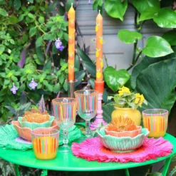 Lilac & Green Paper Raffia Placemats - 2 Pack -Perfect Party Store SS24 LIFESTYLE 29