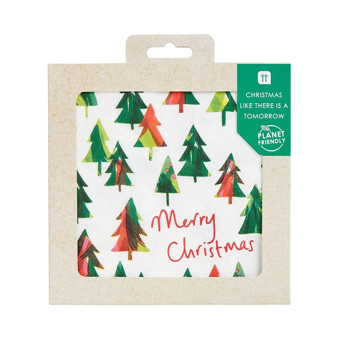 Scandi Green Christmas Tree Napkins - 20 Pack 8 Scandi Green Christmas Tree Napkins - 20 Pack - Image 8
