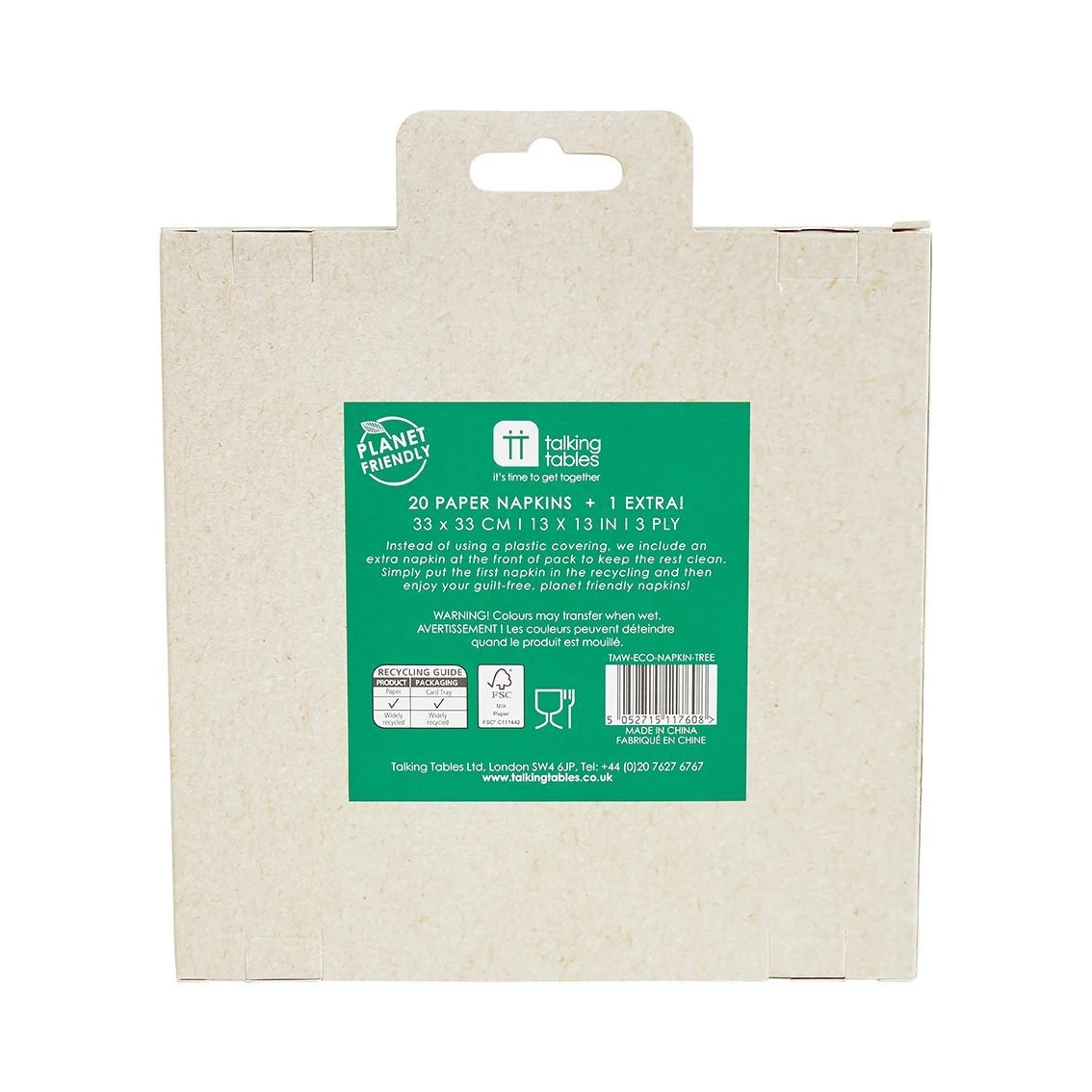 Scandi Green Christmas Tree Napkins - 20 Pack 9 Scandi Green Christmas Tree Napkins - 20 Pack - Image 9