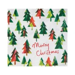 Scandi Green Christmas Tree Napkins - 20 Pack 15 Scandi Green Christmas Tree Napkins - 20 Pack -Perfect Party Store TMW ECO NAPKIN TREE 3