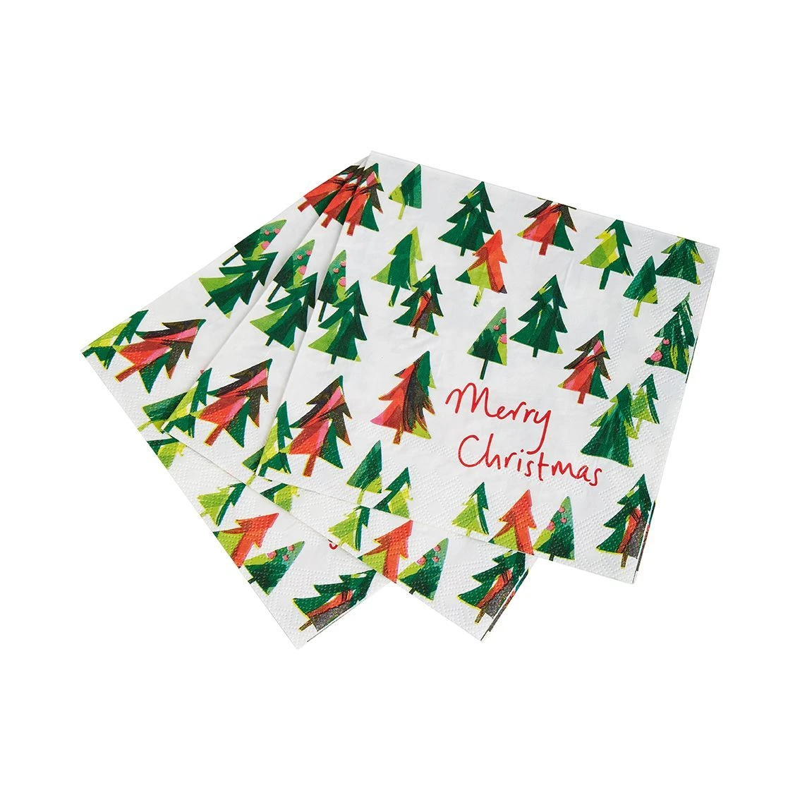 Scandi Green Christmas Tree Napkins - 20 Pack 1 Scandi Green Christmas Tree Napkins - 20 Pack