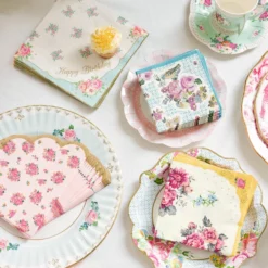 Blue & Pink Floral Paper Napkins - 20 Pack -Perfect Party Store TS3 NAPKIN HB 4 7c24ef71 a5c6 4f69 a0da 1073534c4366 scaled