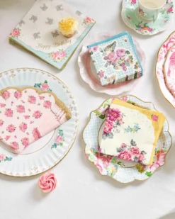 Yellow & Pink Floral Cocktail Napkins - 20 Pack -Perfect Party Store TS3 NAPKIN 4 8229a459 1b69 459a ab06 62af8a69c016 scaled