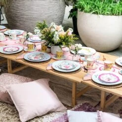 Pink, Yellow & Blue Floral Paper Plates - 12 Pack -Perfect Party Store TS3 PLATE 07 a4d1f3dd 8493 4d0a 831d d5140e8f3207