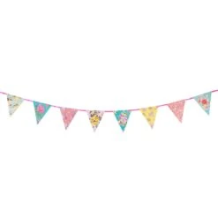 Floral Pink, Blue & Yellow Paper Bunting -Perfect Party Store TS4 BUNTING 2