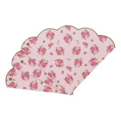Pink Floral Scalloped Edge Paper Napkins -Perfect Party Store TS5 SCALNAPKIN 3 0561b160 807d 44ec ad4a b7947d3c9a94
