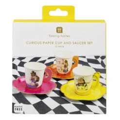 Alice In Wonderland Bright Tea Cup Set - 12 Pack 13 Alice In Wonderland Bright Tea Cup Set - 12 Pack -Perfect Party Store TSALICE BRIGHT CUPSET