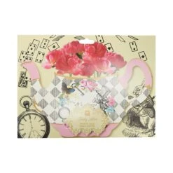 Pink Alice In Wonderland Card Teapot Vase -Perfect Party Store TSALICE TEAPOTVASE a59f64eb b053 4568 8cee d51c23a0591f