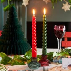 Geometric Small Sage Green Glass Candle Holder -Perfect Party Store TT Xmas 008 396d445e ce60 4309 b3b7 1eeb2546cb9f