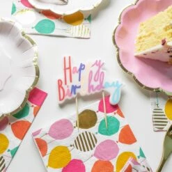 Rose Large Happy Birthday Candle -Perfect Party Store TT2Square 329e4a41 3e49 48e4 bb91 565ad2edb083