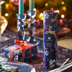 Woodland Flora & Fauna Dark Blue Tube Of Matches 6 Woodland Flora & Fauna Dark Blue Tube Of Matches -Perfect Party Store TWILIGHT 08