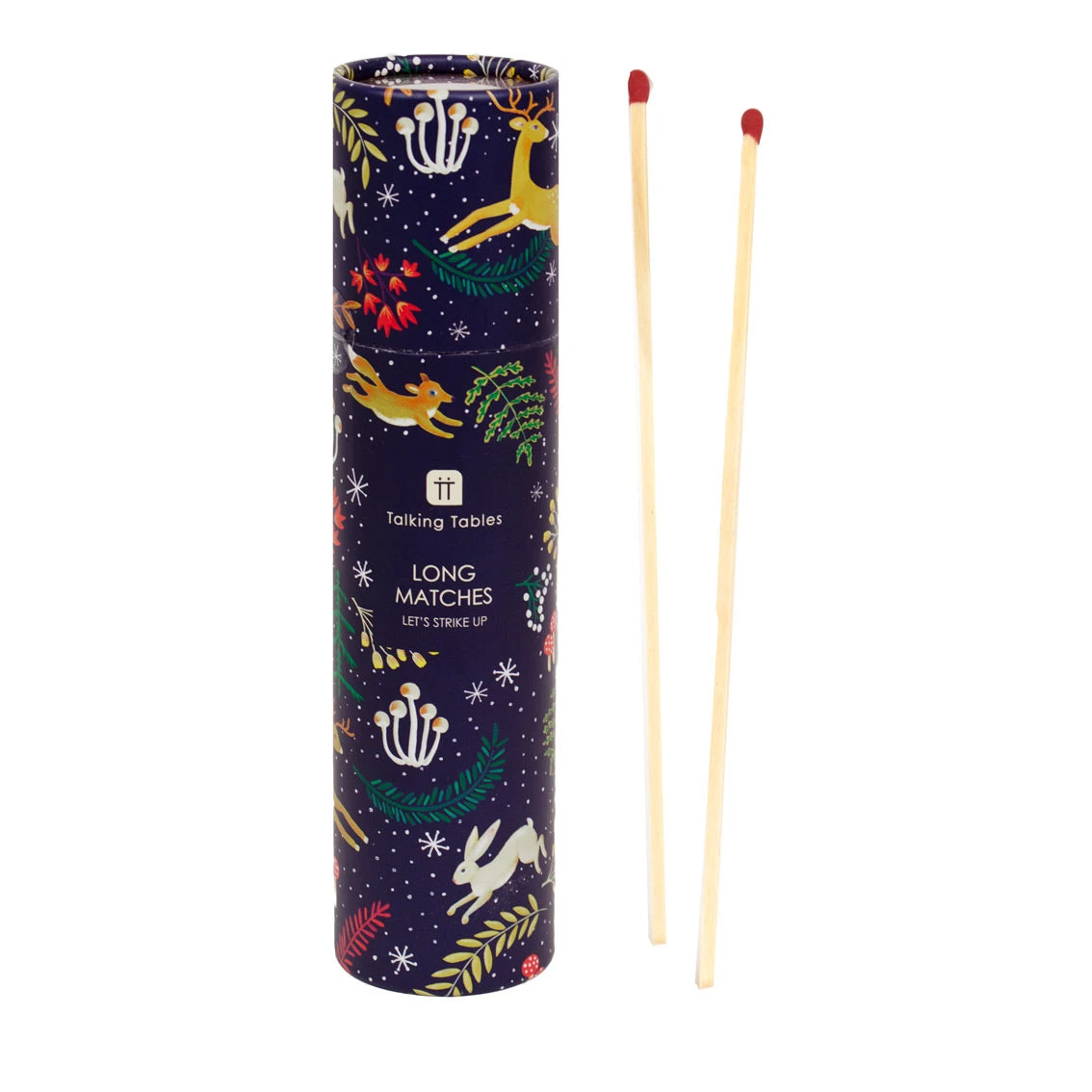 Woodland Flora & Fauna Dark Blue Tube Of Matches 1 Woodland Flora & Fauna Dark Blue Tube Of Matches
