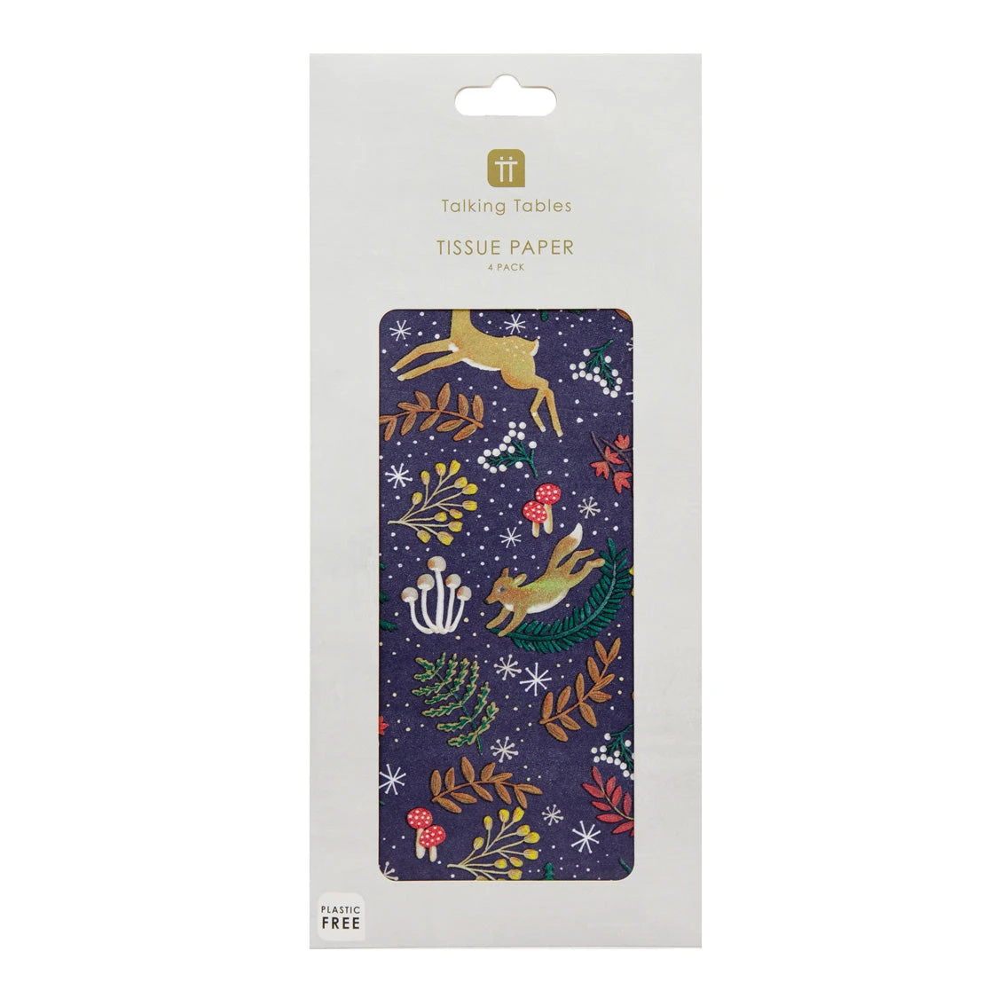 Woodland Dark Blue Tissue Paper - 4 Sheets 3 Woodland Dark Blue Tissue Paper - 4 Sheets - Image 3