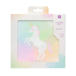 Unicorn Pastel Recyclable Paper Napkins - 20 Pack -Perfect Party Store UNICORN TD NAPKIN
