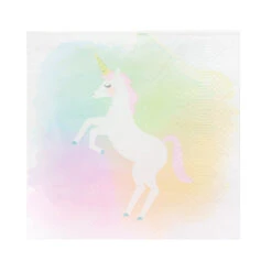 Unicorn Pastel Recyclable Paper Napkins - 20 Pack