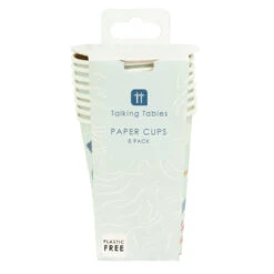 Mermaid Paper Cups - 8 Pack -Perfect Party Store WAVES CUP 1