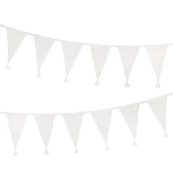 White Fabric Bunting, 4m -Perfect Party Store WHT FABBUNT 3 433cdc4b 4664 4fc3 86a7 5d84fe332dc8