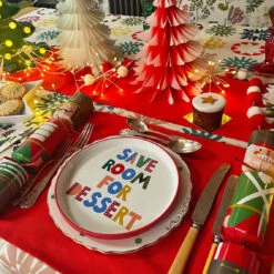 Red & Green Ombre Paper Honeycomb Tree Decorations - 3 Pack -Perfect Party Store hex3