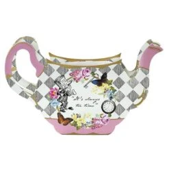 Pink Alice In Wonderland Card Teapot Vase -Perfect Party Store talking tables uk public truly alice whimsical tea pot vase 2125703184414 9ee0eb86 39c4 4002 b9b0 b11f3de4aeef